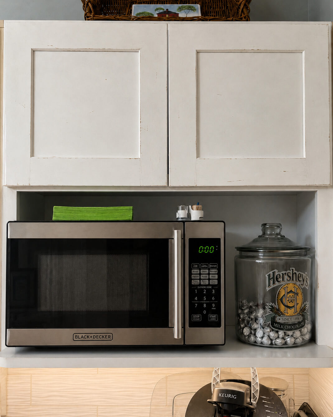 Before — Kitchen Renovation with White Oxford Cabinets | Shrewsbury, MA