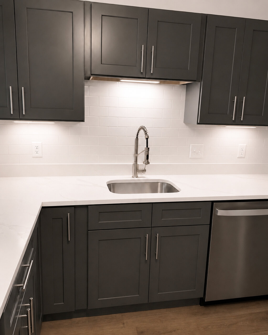 Finish — Kitchen & Two-Bath Renovation | Medford, MA