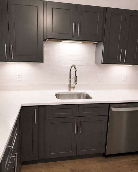 Finish — Kitchen & Two-Bath Renovation | Medford, MA