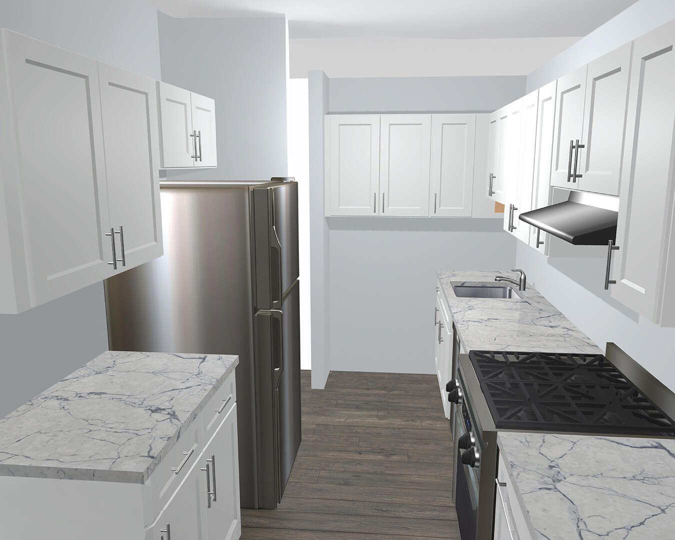 Design — Kitchen Renovation with Valle Nevado Granite Countertops | Canton, MA