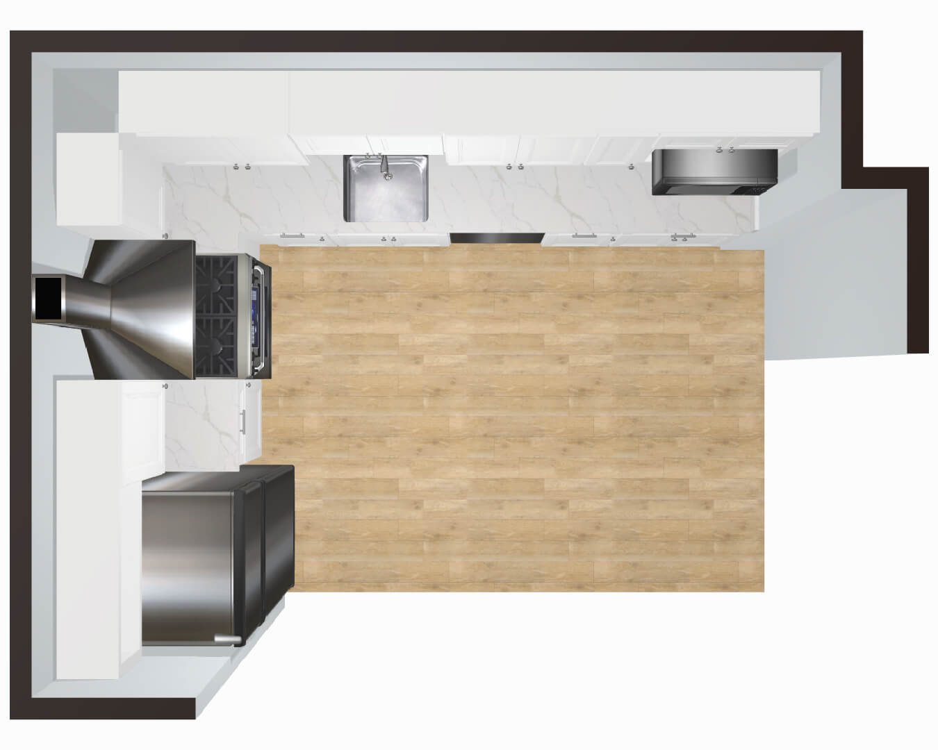 Design — Kitchen Renovation with White Oxford Cabinets | Shrewsbury, MA