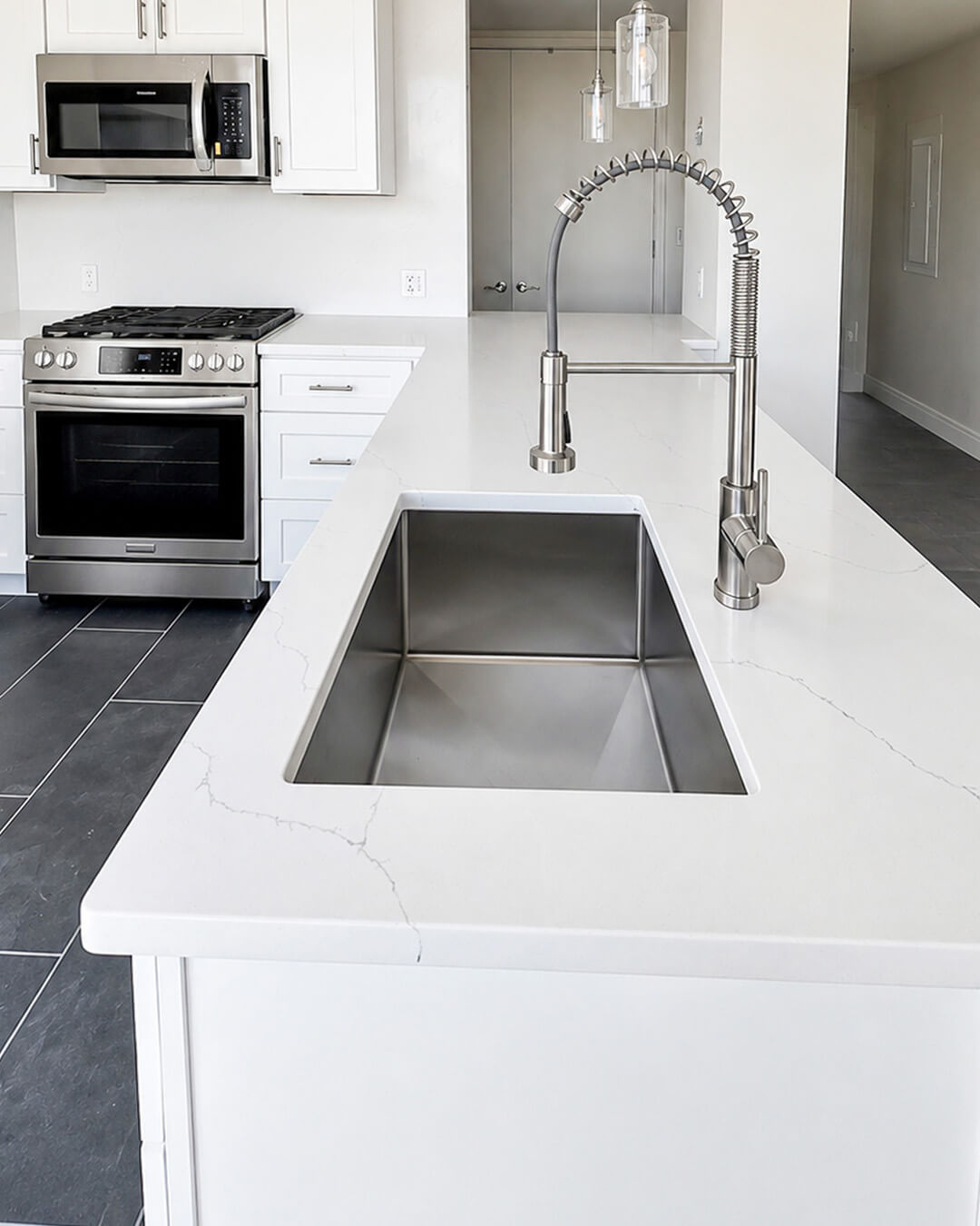 Finish — Open-Concept Kitchen Renovation with Peninsula Seating | Boston, MA