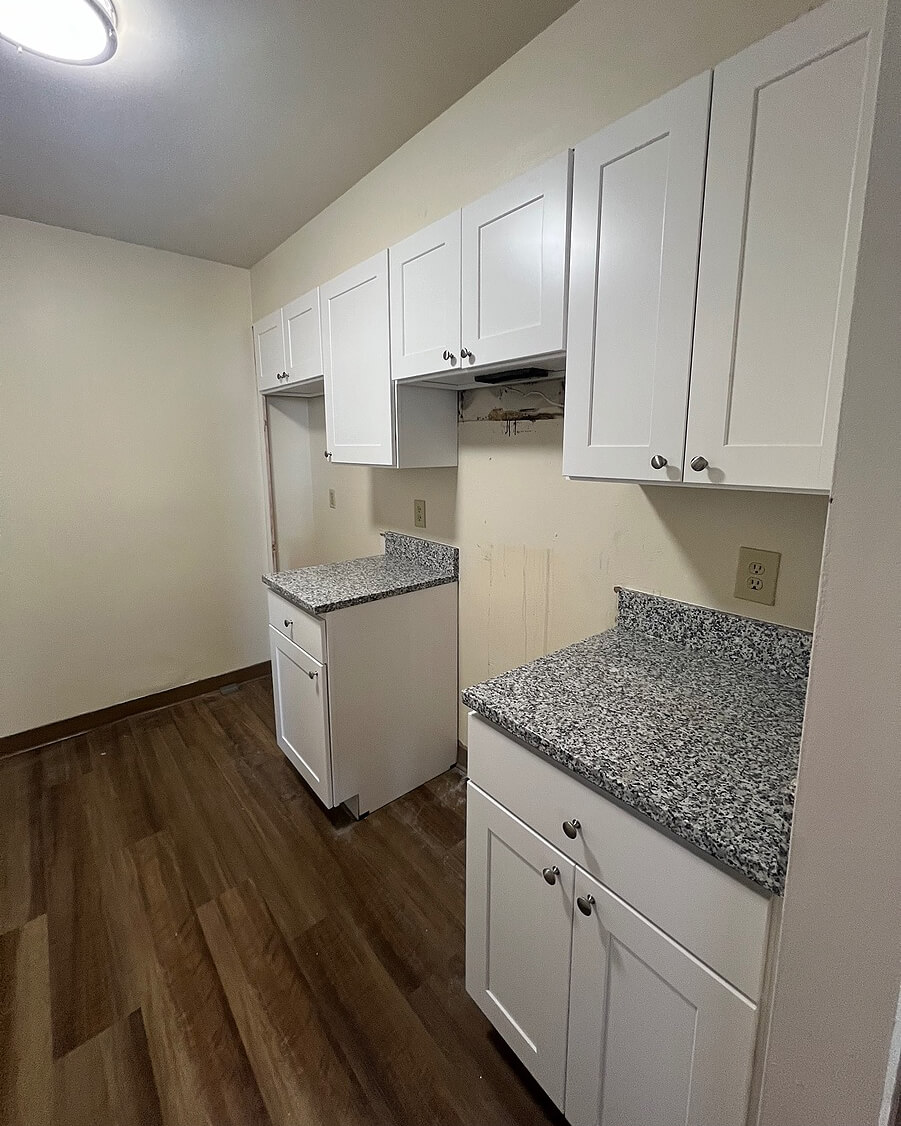 Build — Kitchen Renovation with Caledonia Granite Countertops | Lawrence, MA