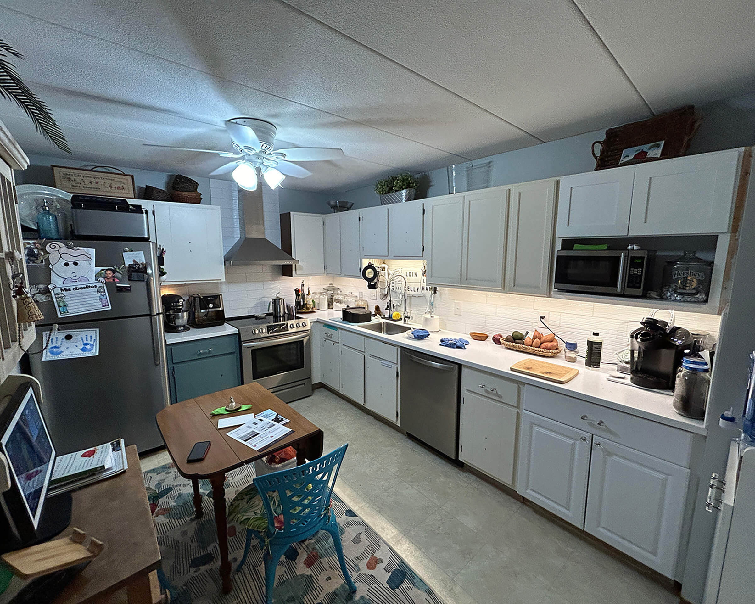 Before — Kitchen Renovation with White Oxford Cabinets | Shrewsbury, MA