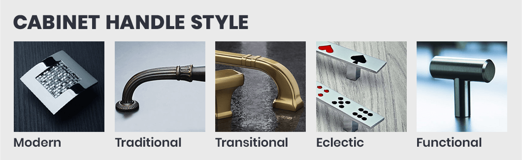 Types of cabinet handles
