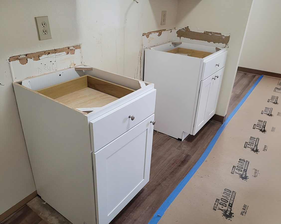 Build — Kitchen Renovation with Caledonia Granite Countertops | Lawrence, MA