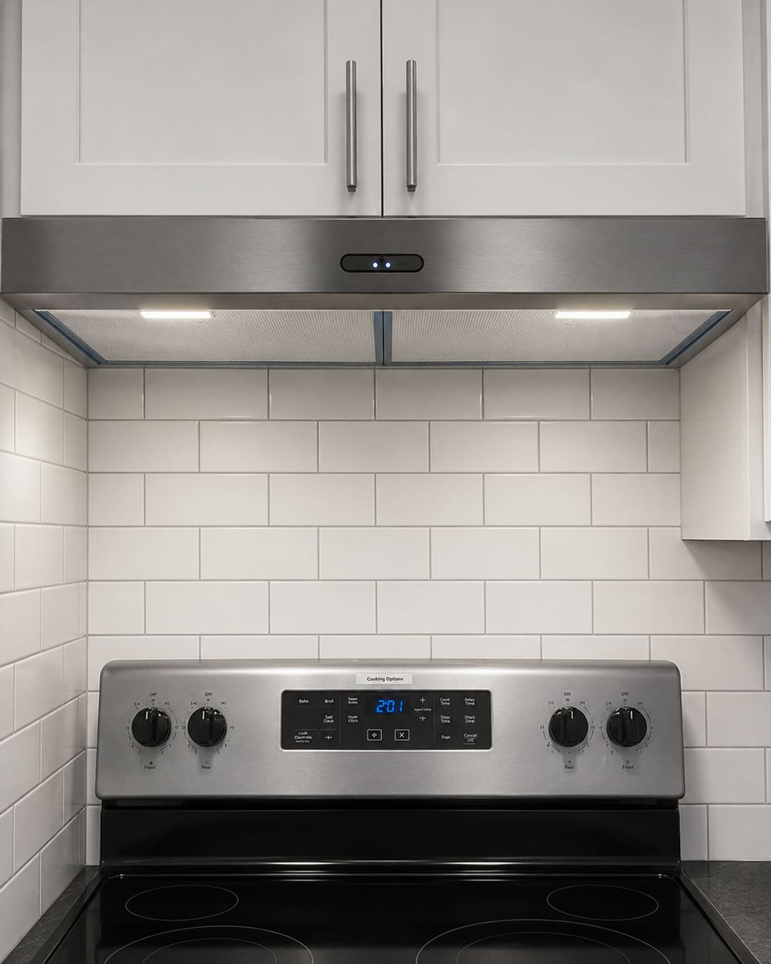 Finish — Kitchen Renovation with White Mosaic Tile | Lincoln, RI