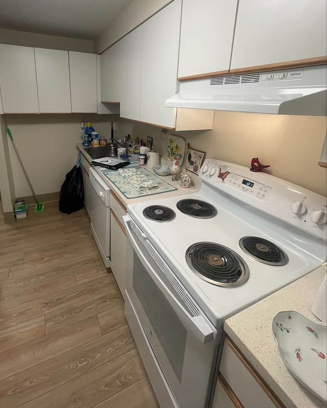 Before — Kitchen Renovation with Valle Nevado Granite Countertops | Canton, MA