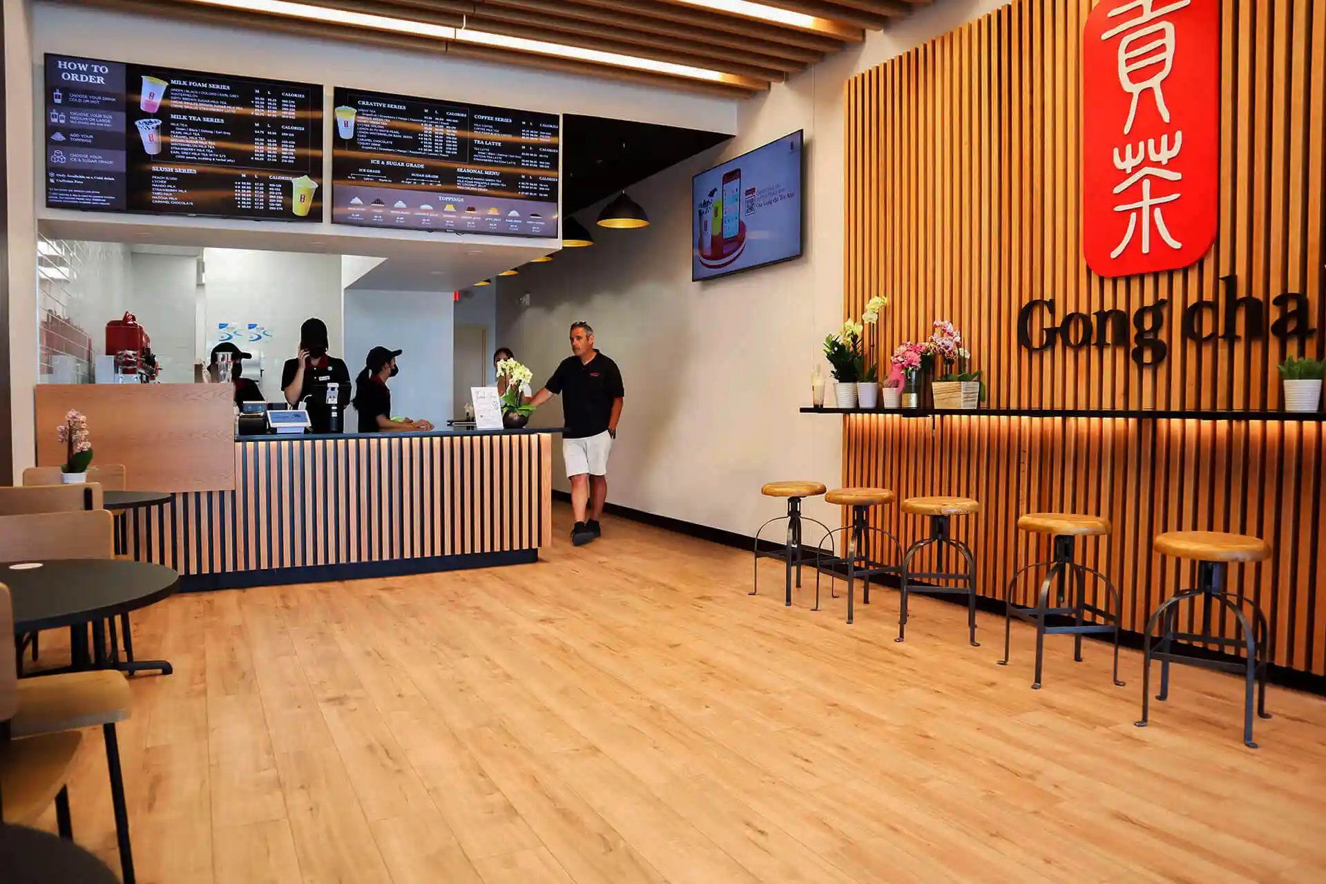 Finish — Bubble Tea Shop Commercial Build-Out - Cranston, RI 