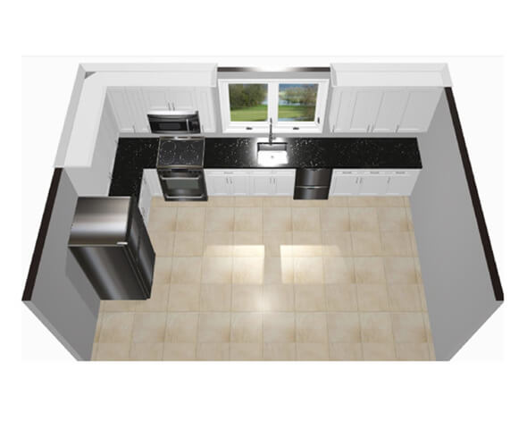 Design — Kitchen Renovation with White Shaker Cabinets | Milford, MA