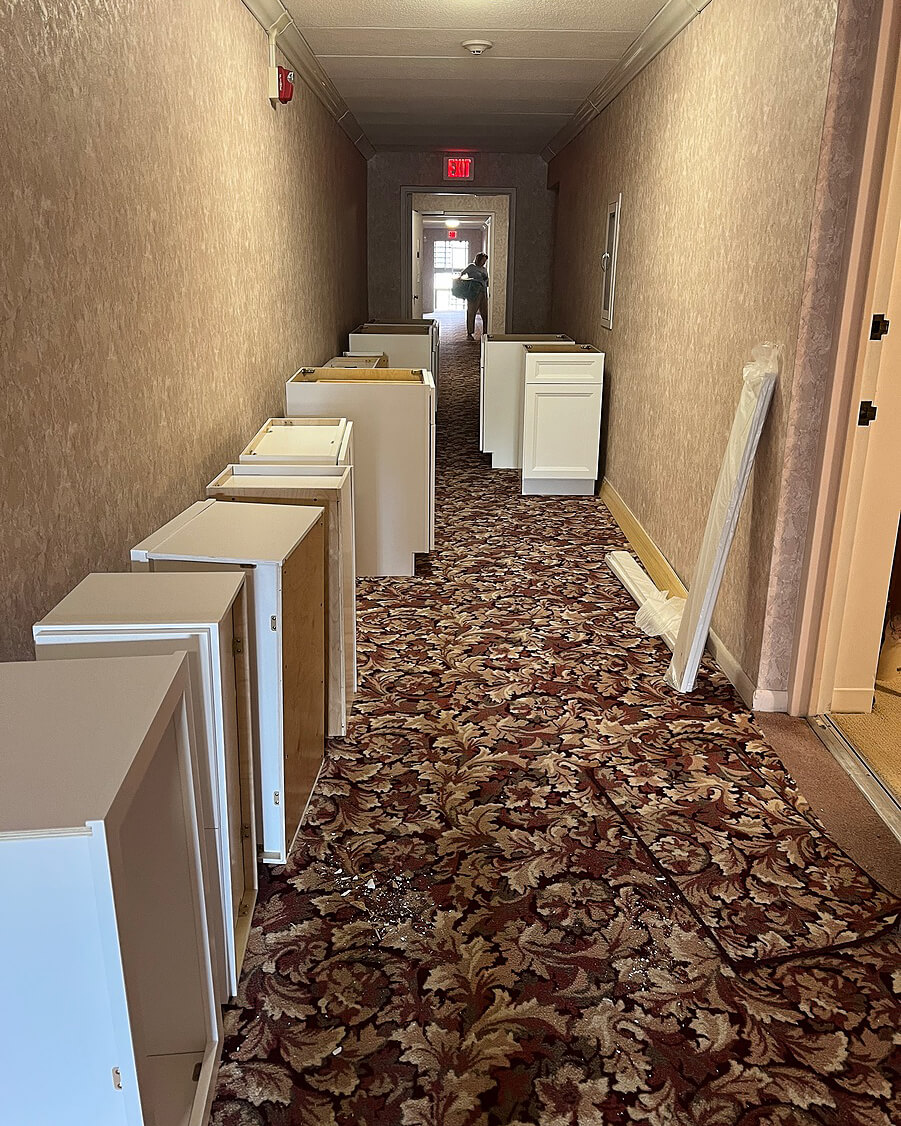 Build — Kitchen Renovation with White Oxford Cabinets | Shrewsbury, MA