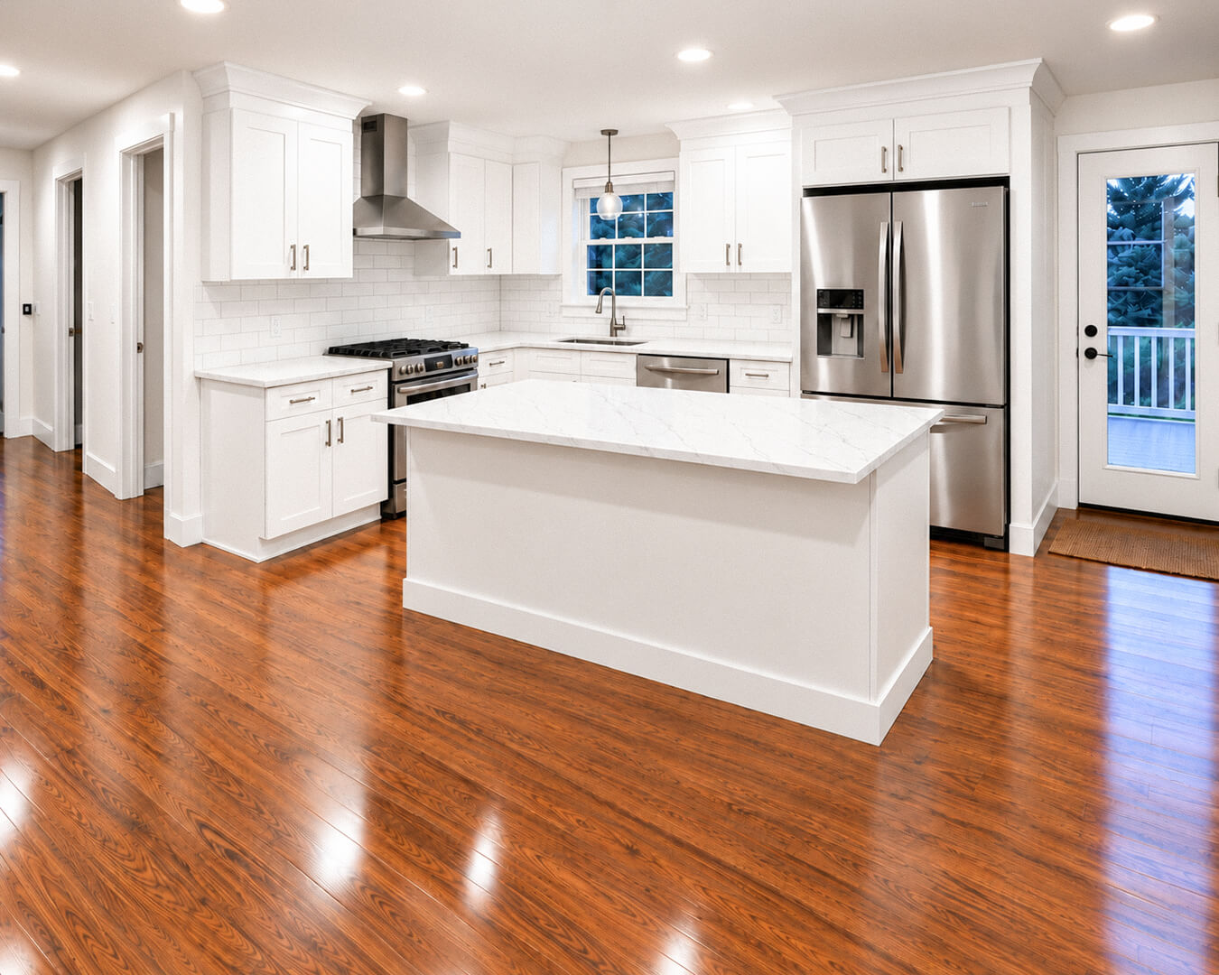 Kitchen & Hardwood Floor Renovation | Auburn, MA